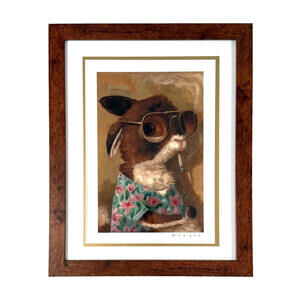 Alison Friend -Bad Bunny - Limited Animal Art Print COA - Framed